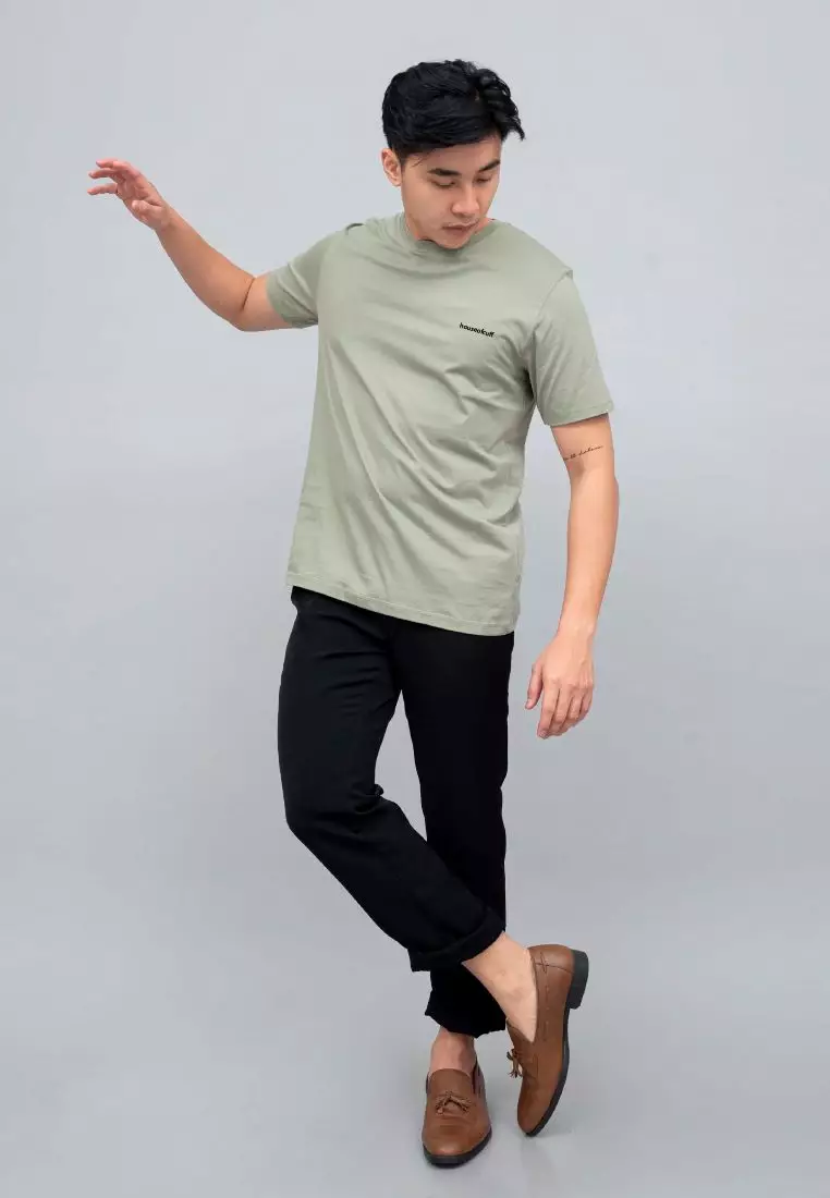 Houseofcuff T-shirt Kaos Polos Pendek Sage Green Tersedia Size S - 4XL