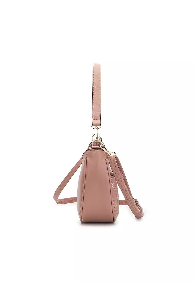 Women's Top Handle Bag / Sling Bag / Crossbody Bag / Shoulder Bag - Pink
