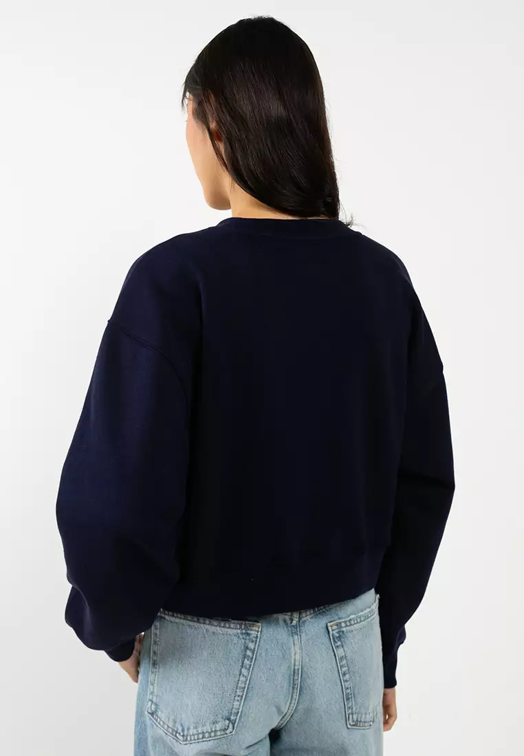 Logo Abbreviation Wedge Popover Sweatshirt