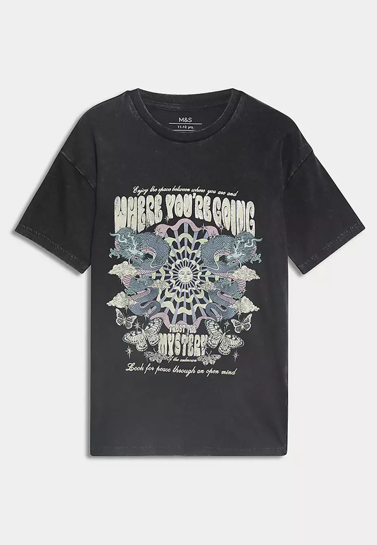 Pure Cotton Printed T-Shirt