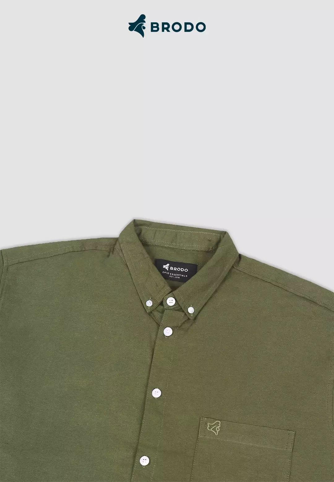 BRODO - Kemeja Broshirt Long Olive Size L