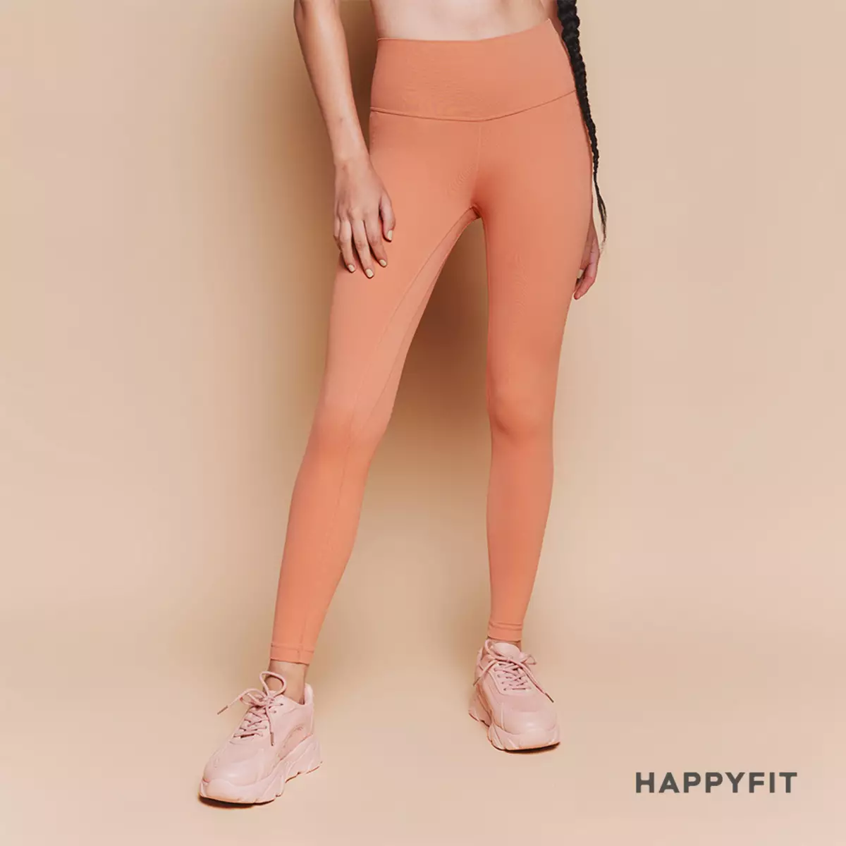HAPPYFIT SOLO High Waist Leggings Pastel Coral