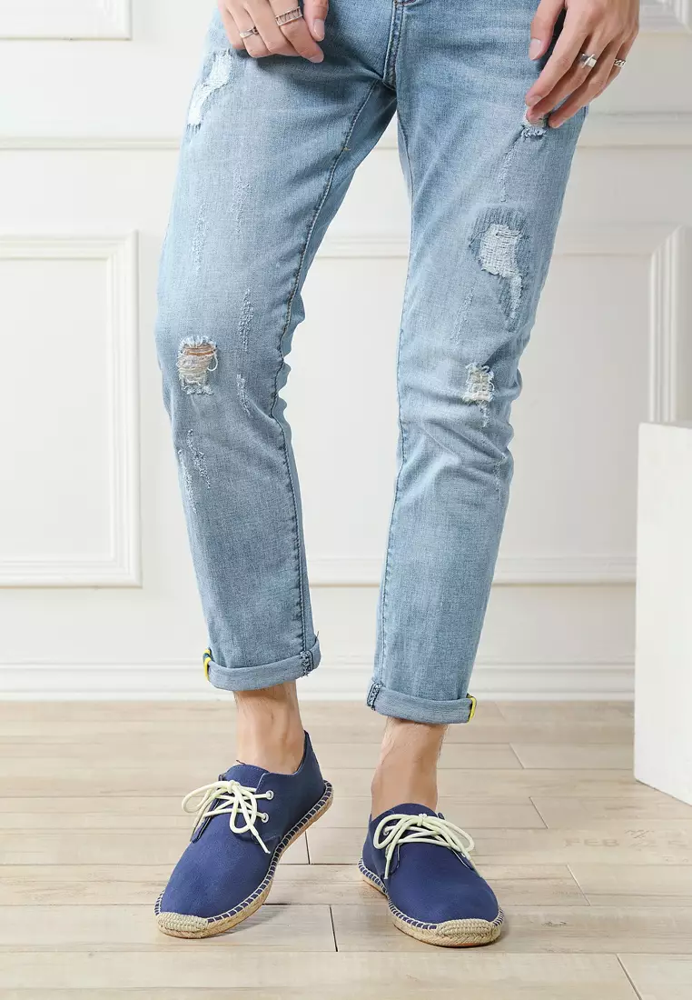 Lace Up Canvas Espadrilles QZ-S55