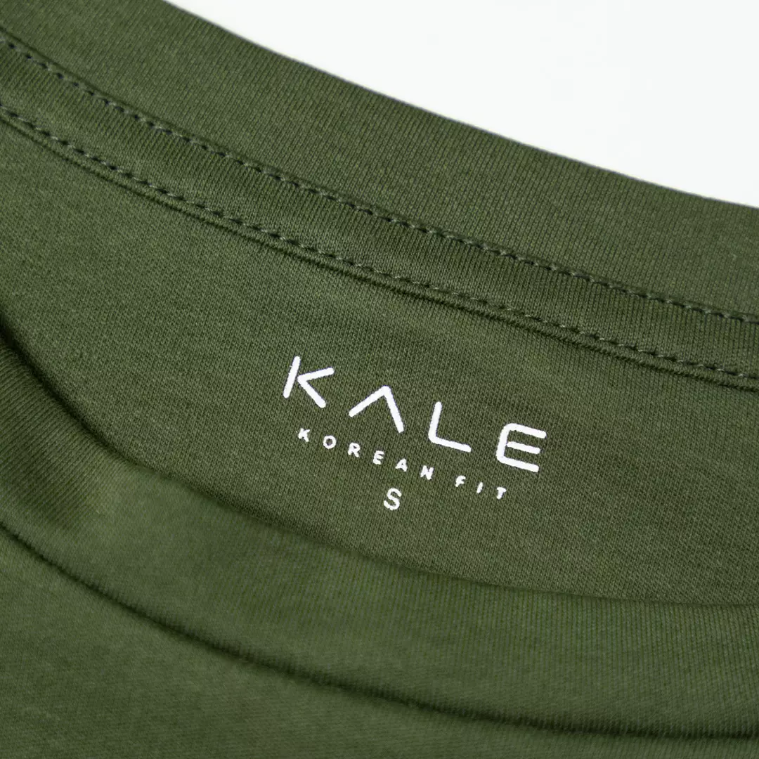 Kale PLUTO ARMY T-shirt Cotton Cloudy Boxy Fit - Kaos Korea - Atasan Kaos Pria - Kaos Basic Pria