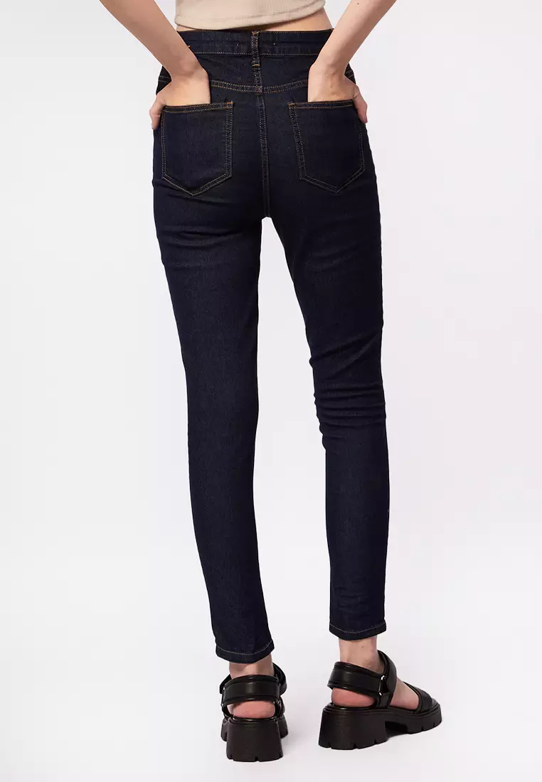 Jual COLORBOX Slim Fit Denim Pants Original 2026 | ZALORA Indonesia