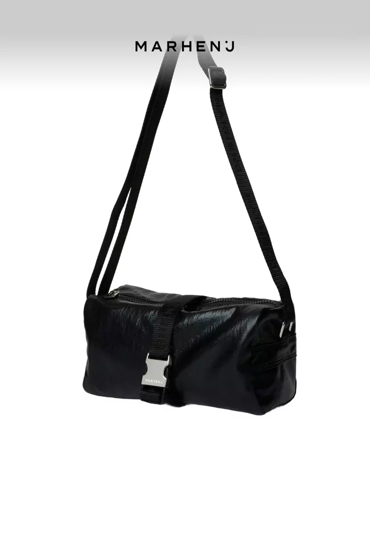 BLOCK Nylon Crossbody Bag Black