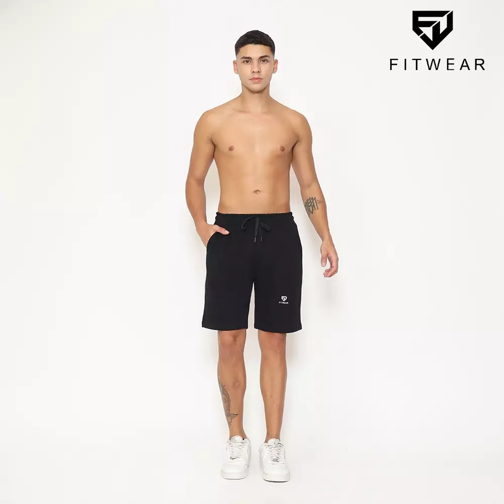 Fitwear - Celana Pendek Olahraga Pria JAYDEN BASIC SHORT - BLACK