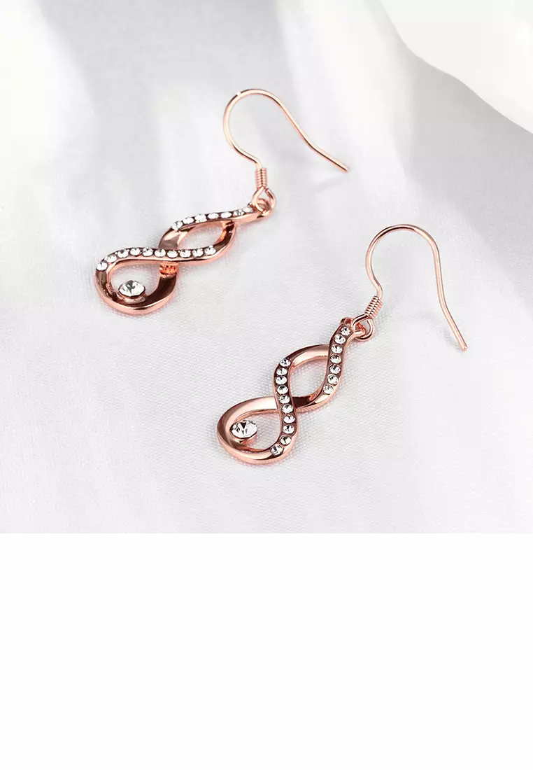 Rose gold minimalist earrings sales