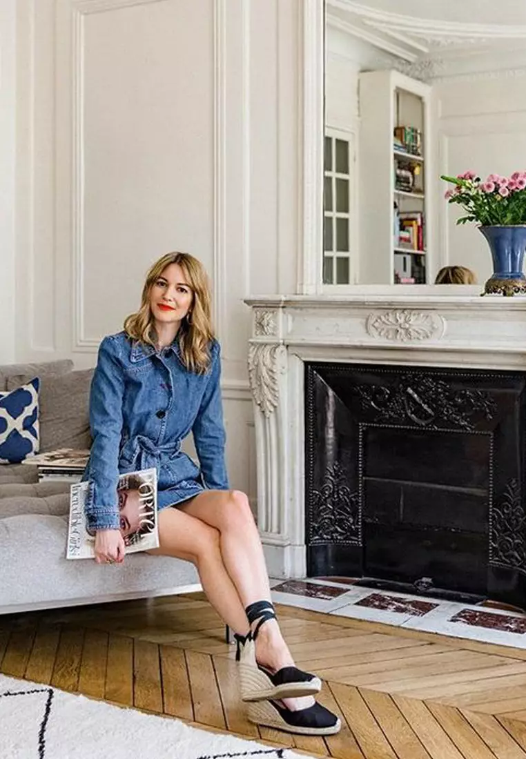 9CM 綁帶帆布船踭草地鞋 HB101