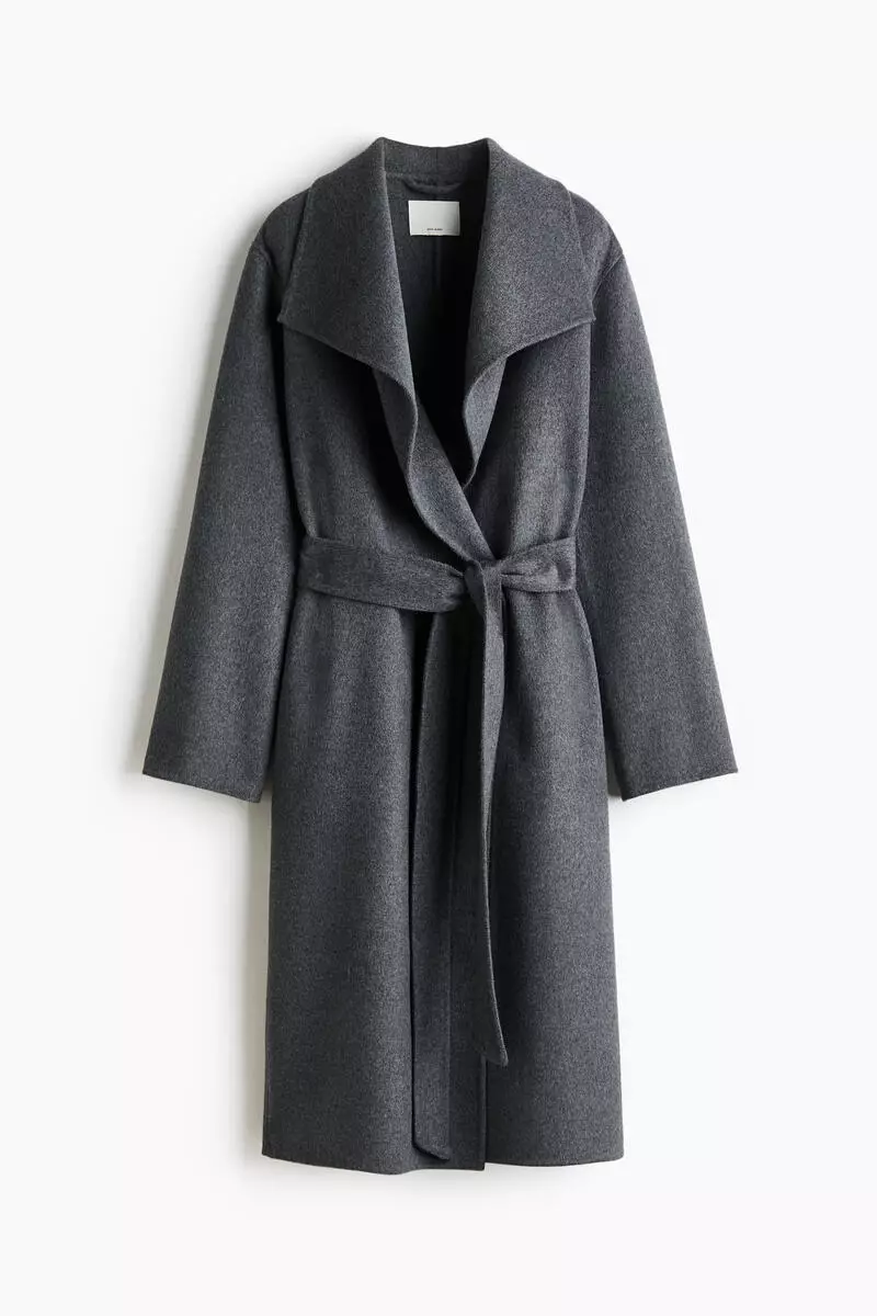 Handmade wool-blend coat