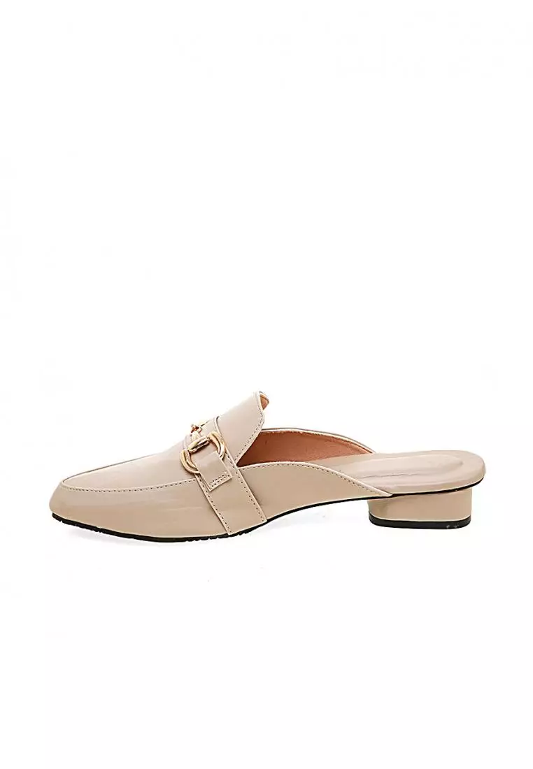 Itari Heels Slop Design Classic Sepatu Hak Wanita Quality Premium - Cream