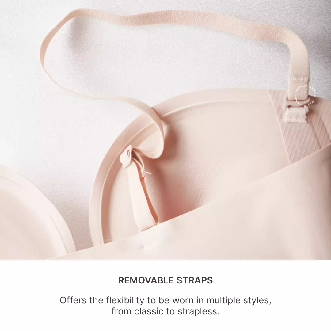 Nathalie Front Hook Strapless Bra NTB 3518 - Beige