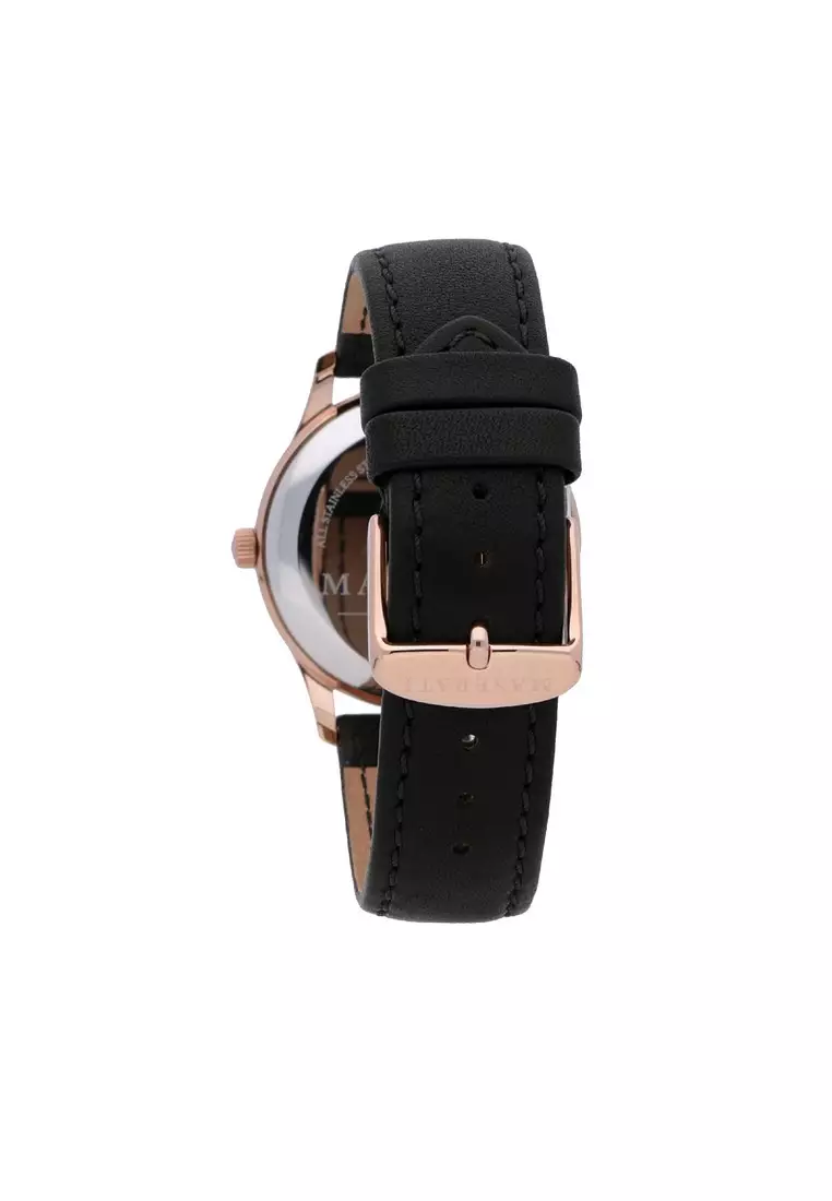 【2 Years Warranty】Maserati Tradizione 40mm Black Leather Strap Men's Quartz Watch R8851125002