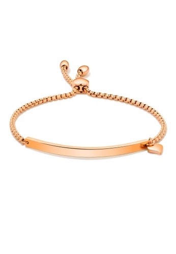 Air Jewellery gold Luxurious Glossy Bracelet In Rose Gold 94F24ACA0DCB72GS_1