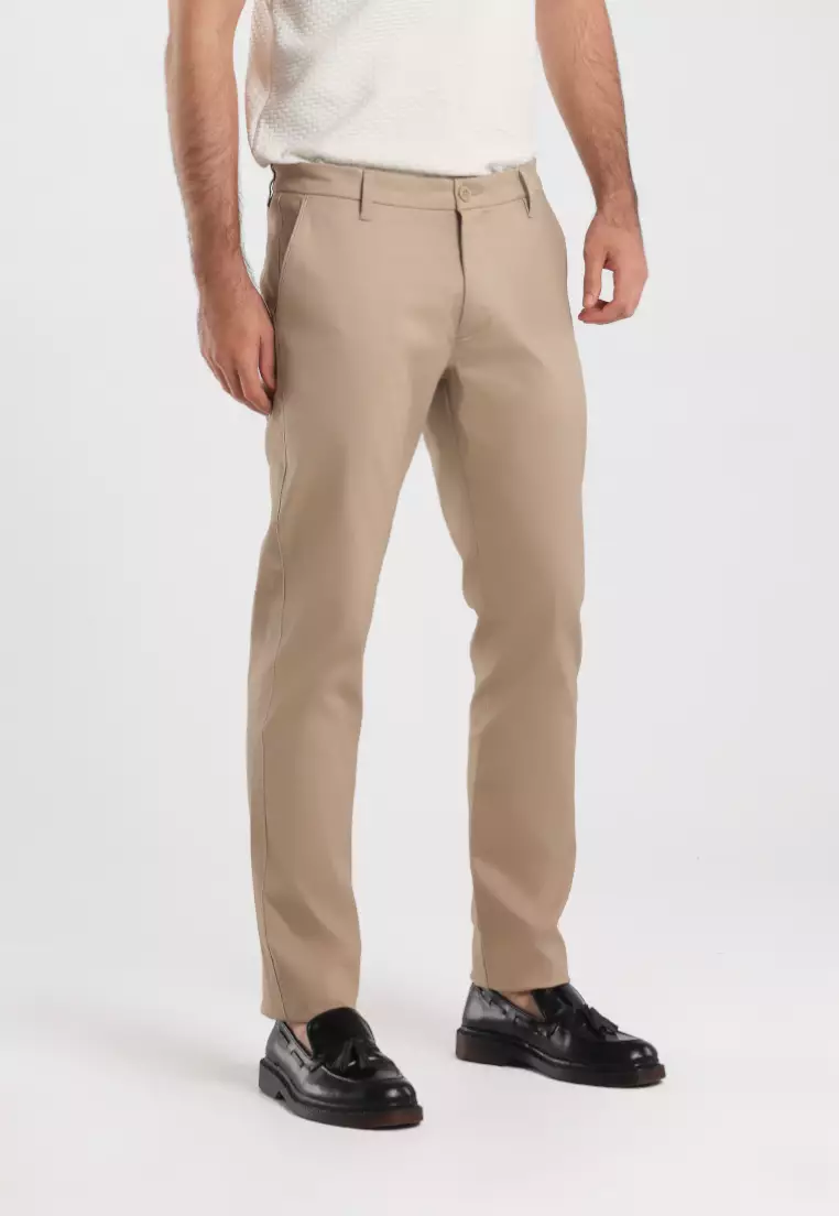 MOC - Celana Panjang Chinos Pria Renviggo - Khaki