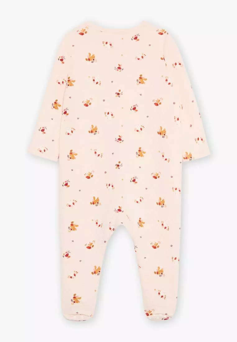 Nude animal printed tubic Sleepsuit