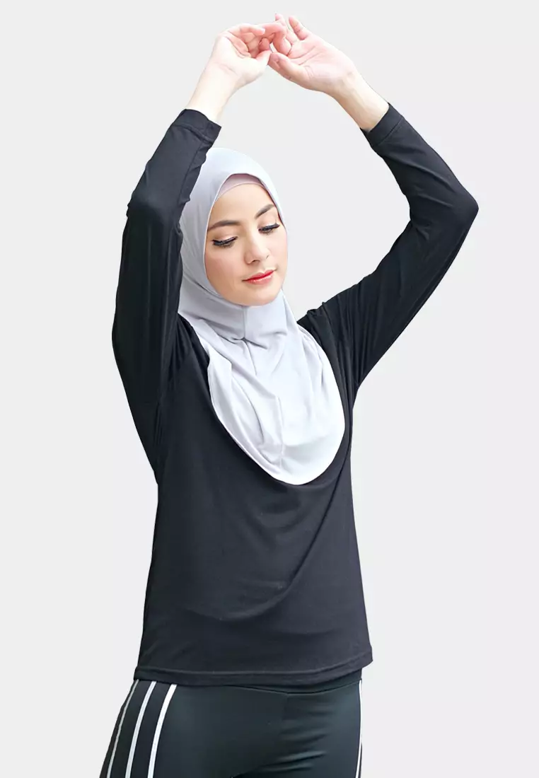Zelena - Oshea Base Layer Sporty | Kaos Olahraga Wanita - Black - L 