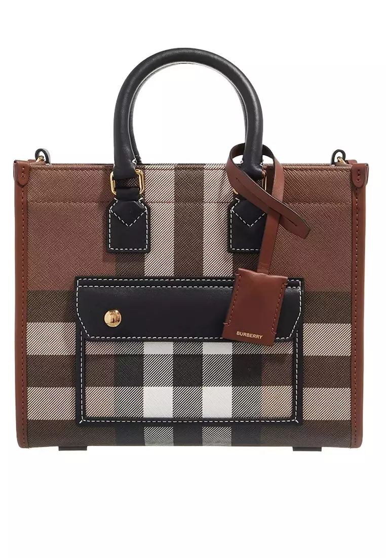 Burberry brown tote bag clearance