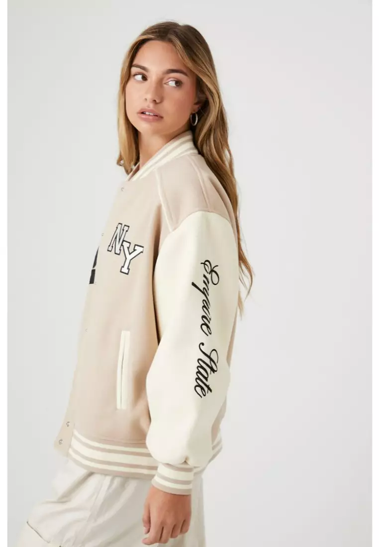 Women's New York Varsity Letterman Jacket | Love Moda S
