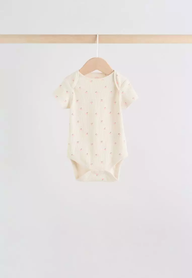 Baby Short Sleeve Bodysuits 5 Pack