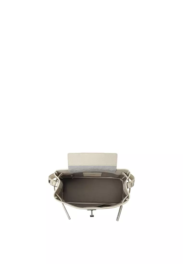 SAOIRSE Soft Structural 扣子皮帶迷你袋 II - 米色