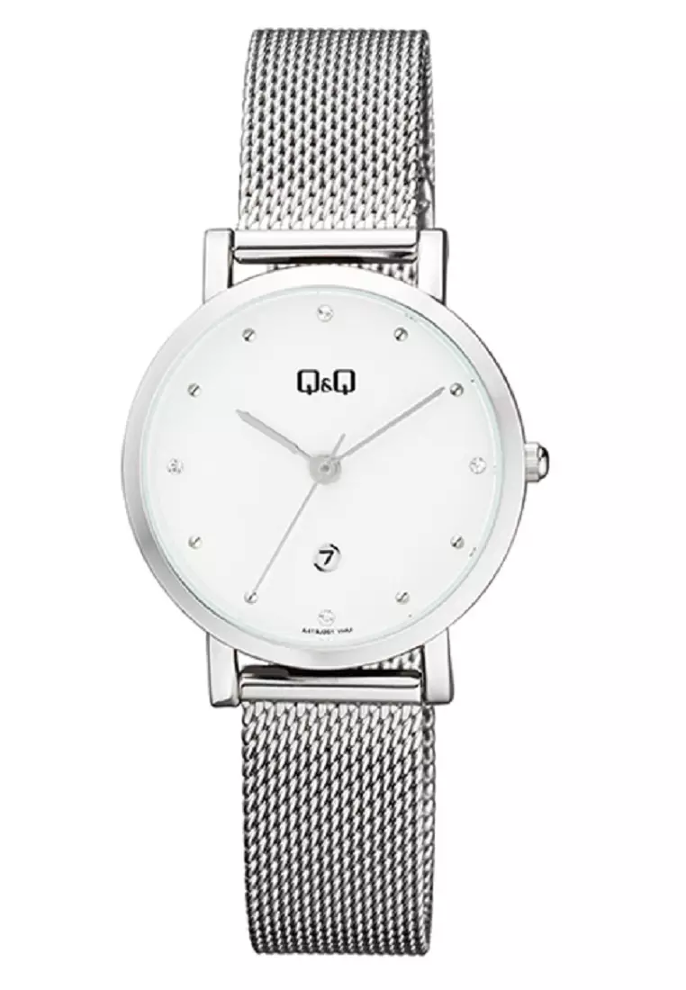 Q&Q QNQ QQ Original Watch Jam Tangan Wanita Stainless Band A419J201Y