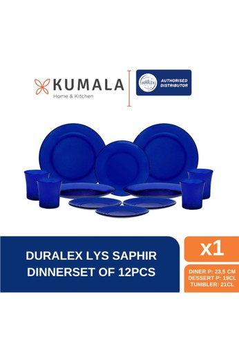 Duralex Kumala Home Duralex Saphir Dinner Set - Set of 12 pcs 9FCAEHL9E11561GS_1