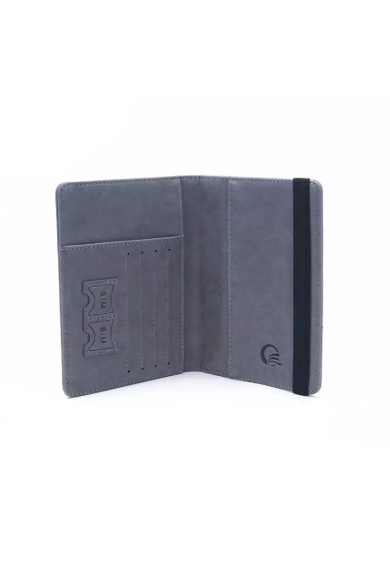 Steward Black Dompet Passport Wallet