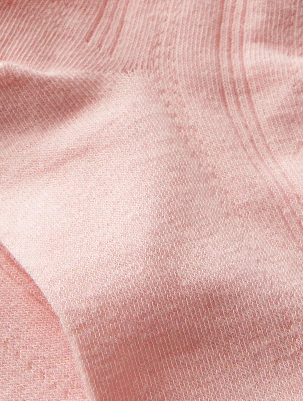 LACY FRILL ANKLE SOCK - Pale Pink