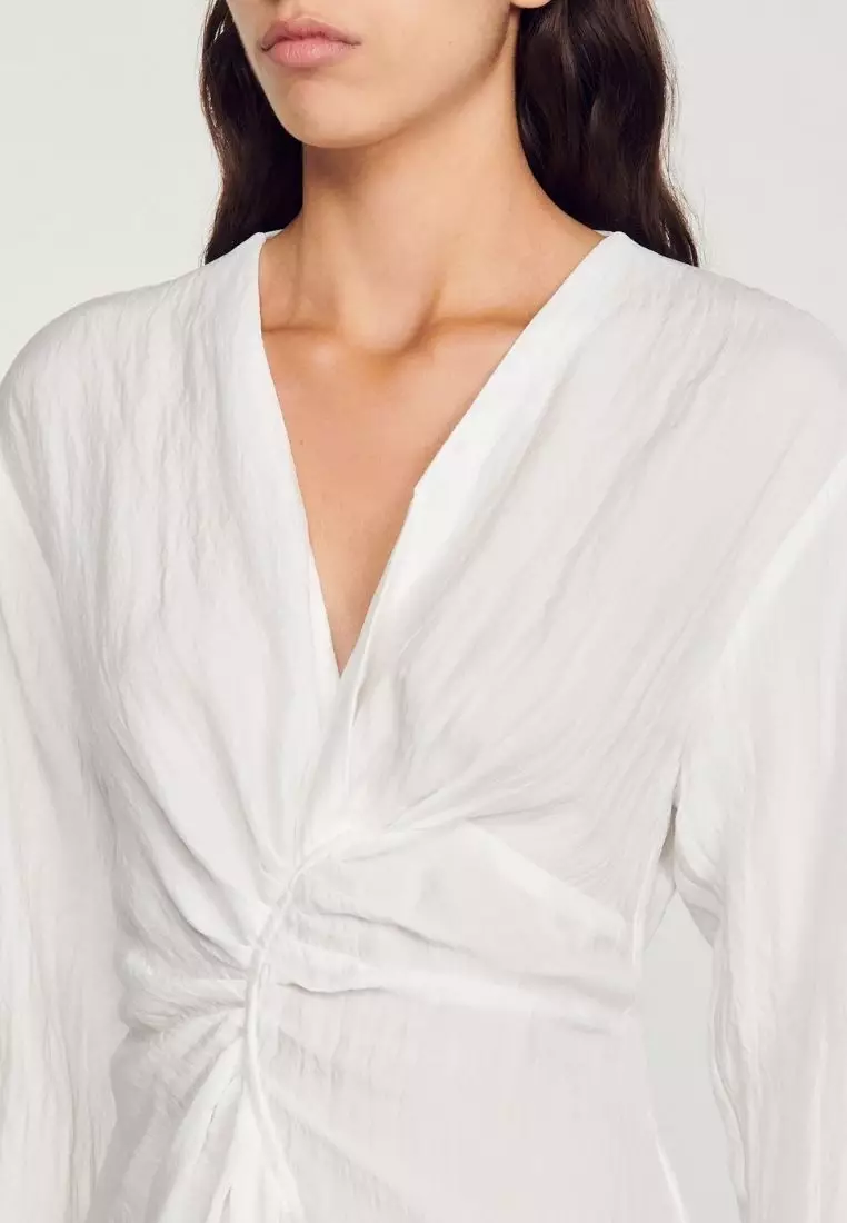 White linen flowing dress new arrivals