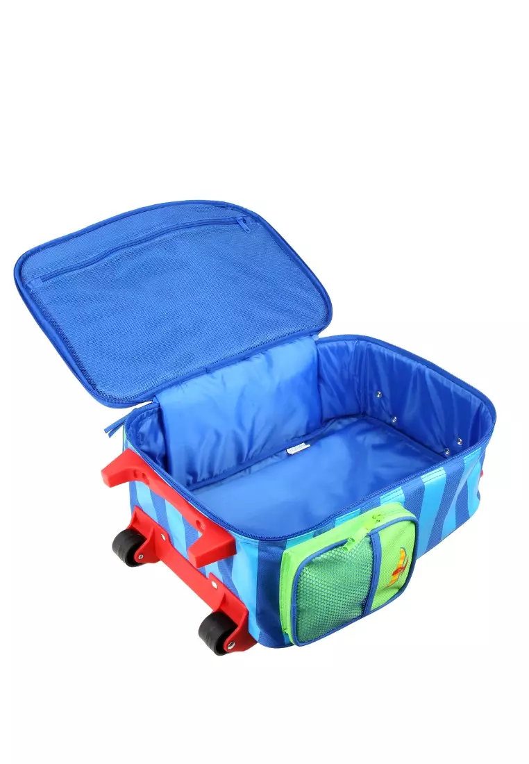Trolley Bag with Lunch Bag for Kids Dino Red Lunch Pal