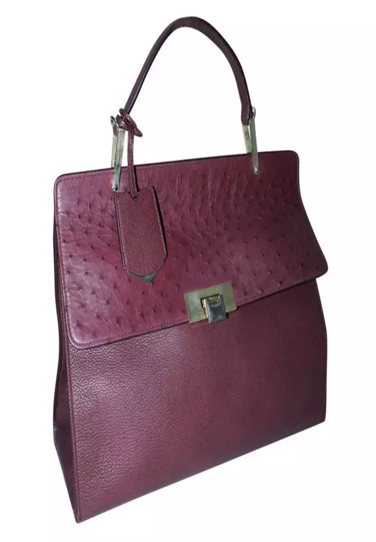 Balenciaga ostrich cheap bag
