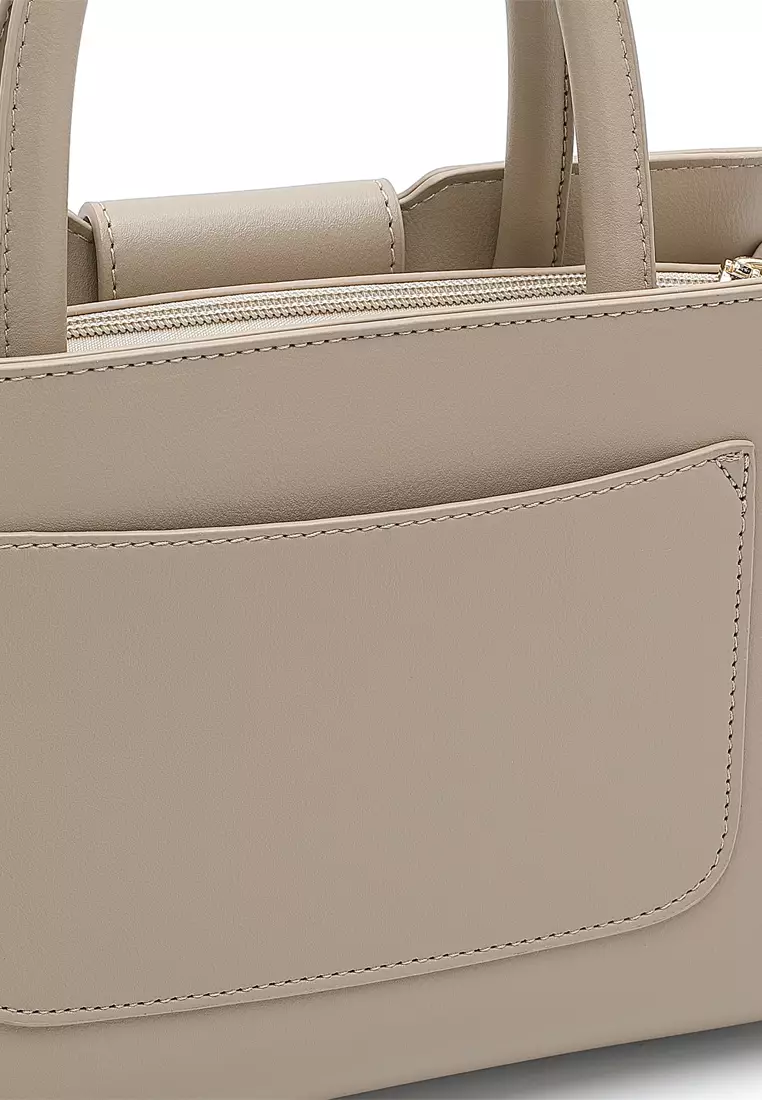 Top Handle Bag / Sling Bag / Crossbody Bag - Khaki