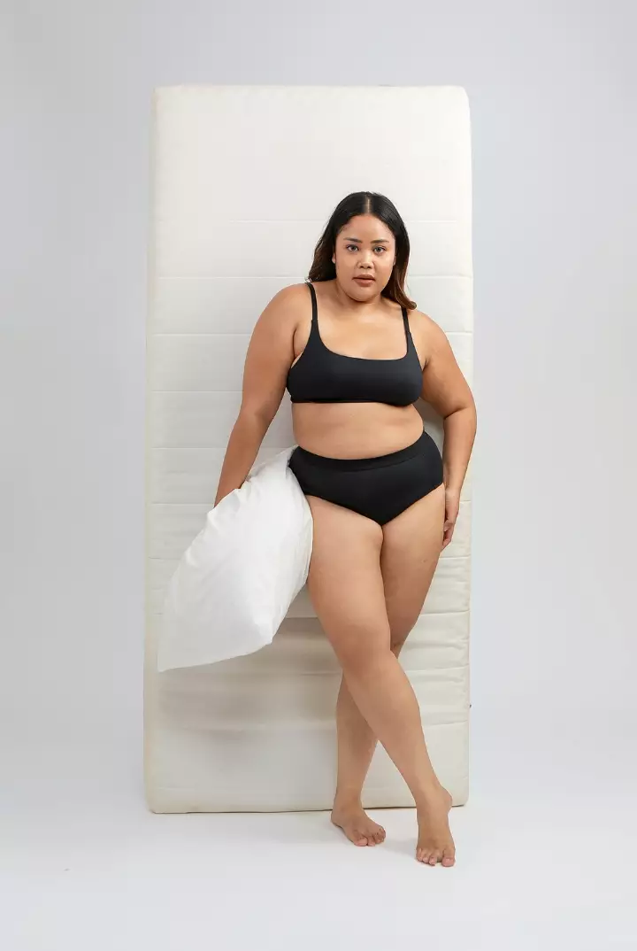 Celana Dalam Wanita Tencel Modal | SARE Underwear studio TARA Highwaist Brief Panty in Black