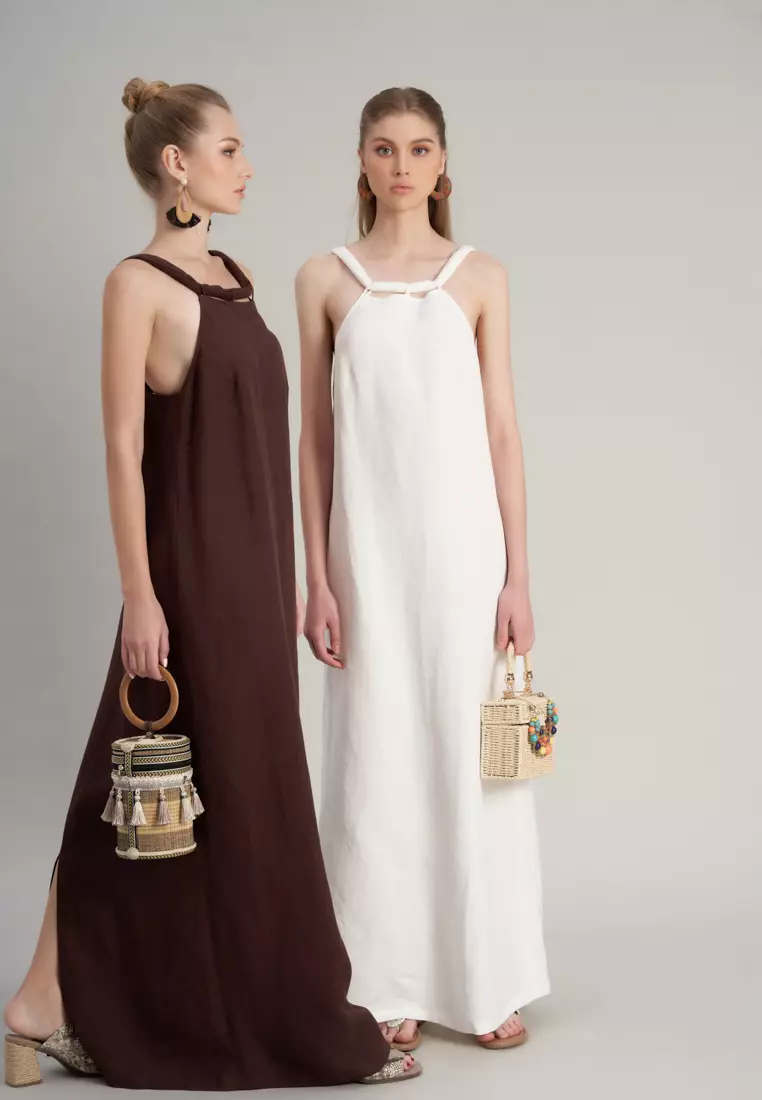 De Soleil Maxi Linen Dress