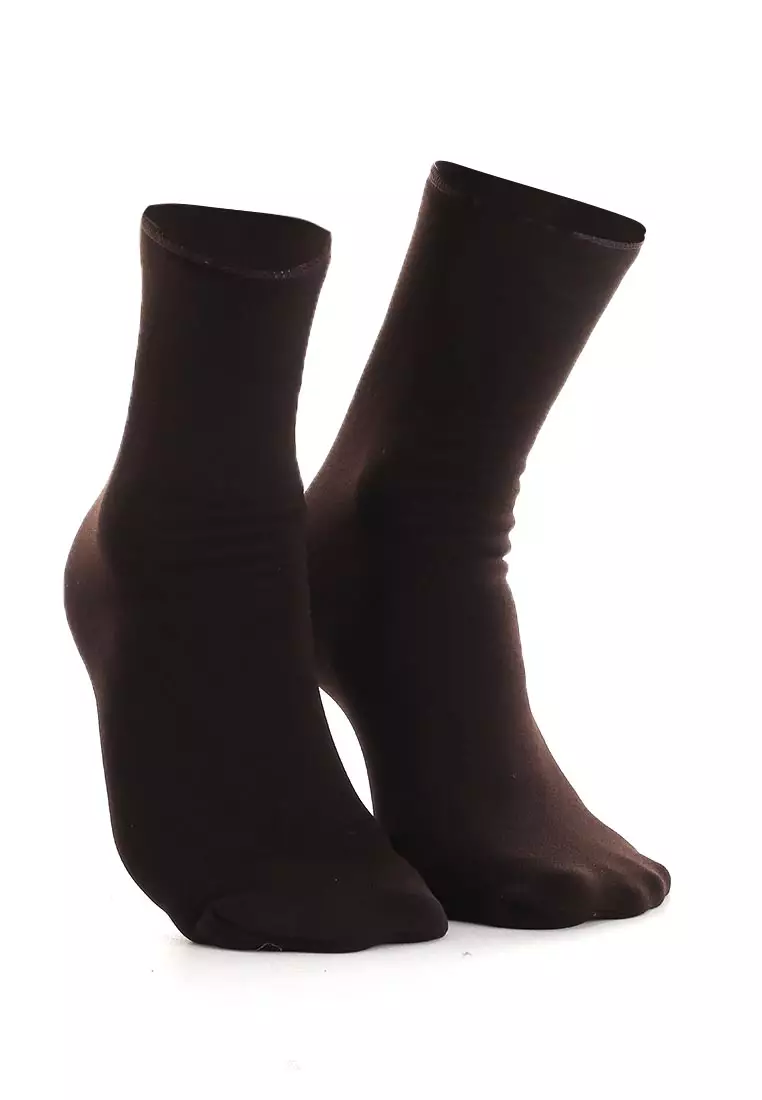 Seish Kaos Kaki Pria Wanita Snow Socks Casual Footwear Material Wool ORIGINAL - Coffee