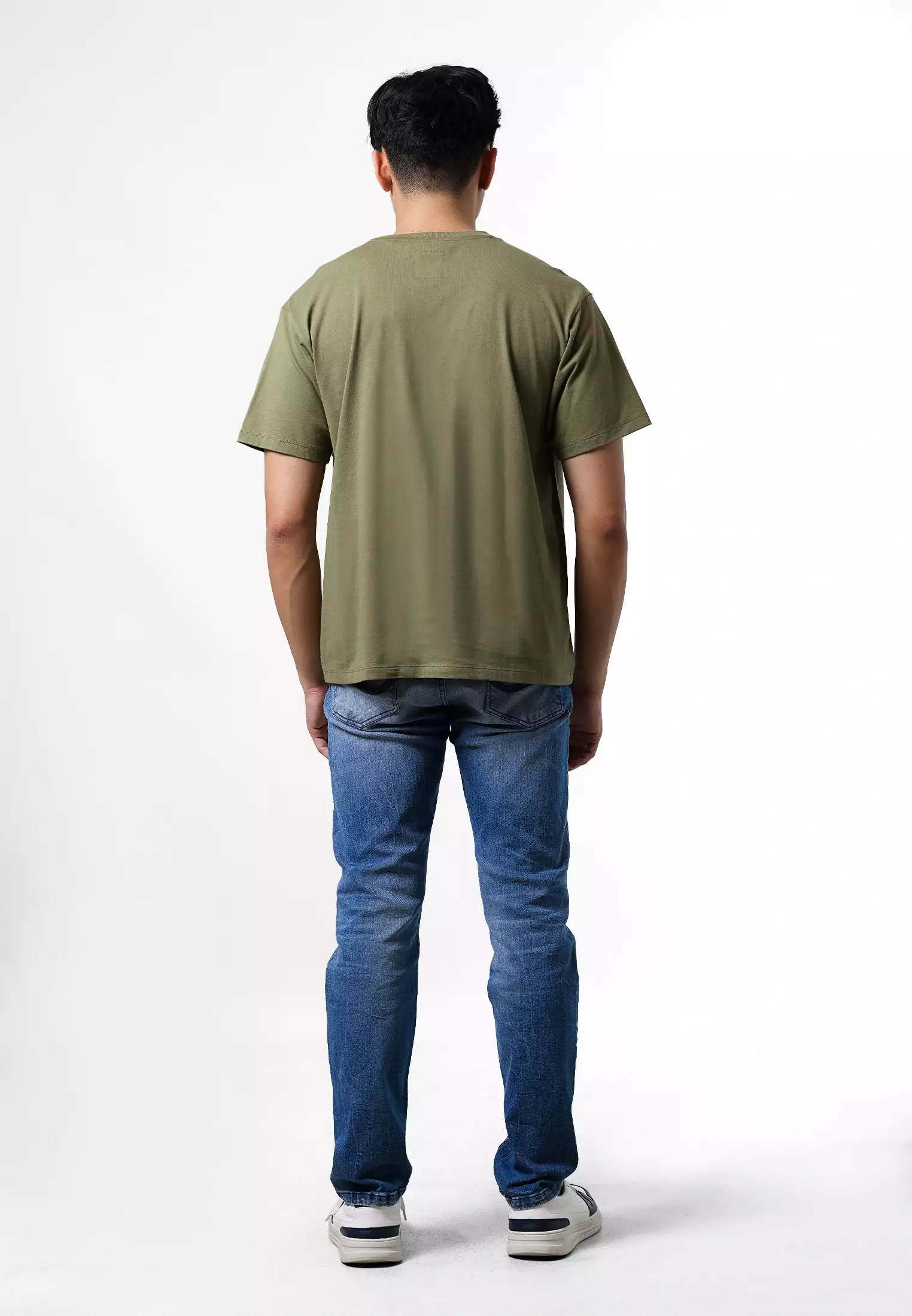 Manzone Kaos Pria Lengan Pendek Vuplix - Olive