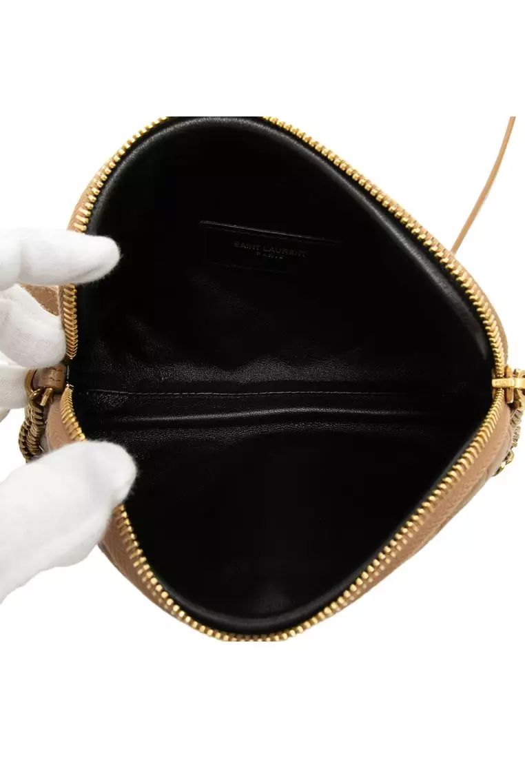Pre-Loved Saint Laurent Mini Quilted Lambskin Gaby Zippered Pouch