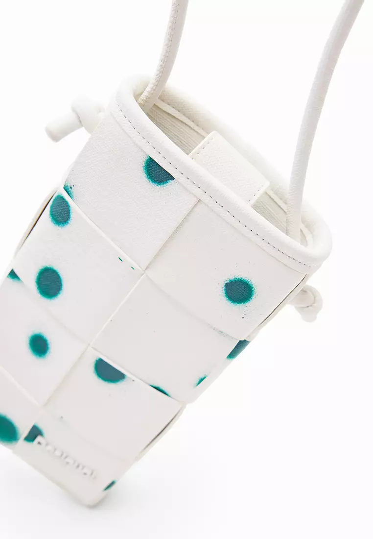 Desigual Woman Accessories L woven droplets phone pouch.