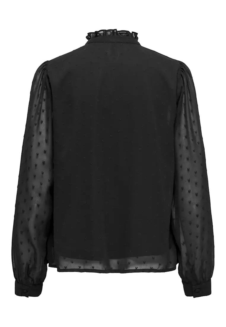 Long Sleeves Woven Top