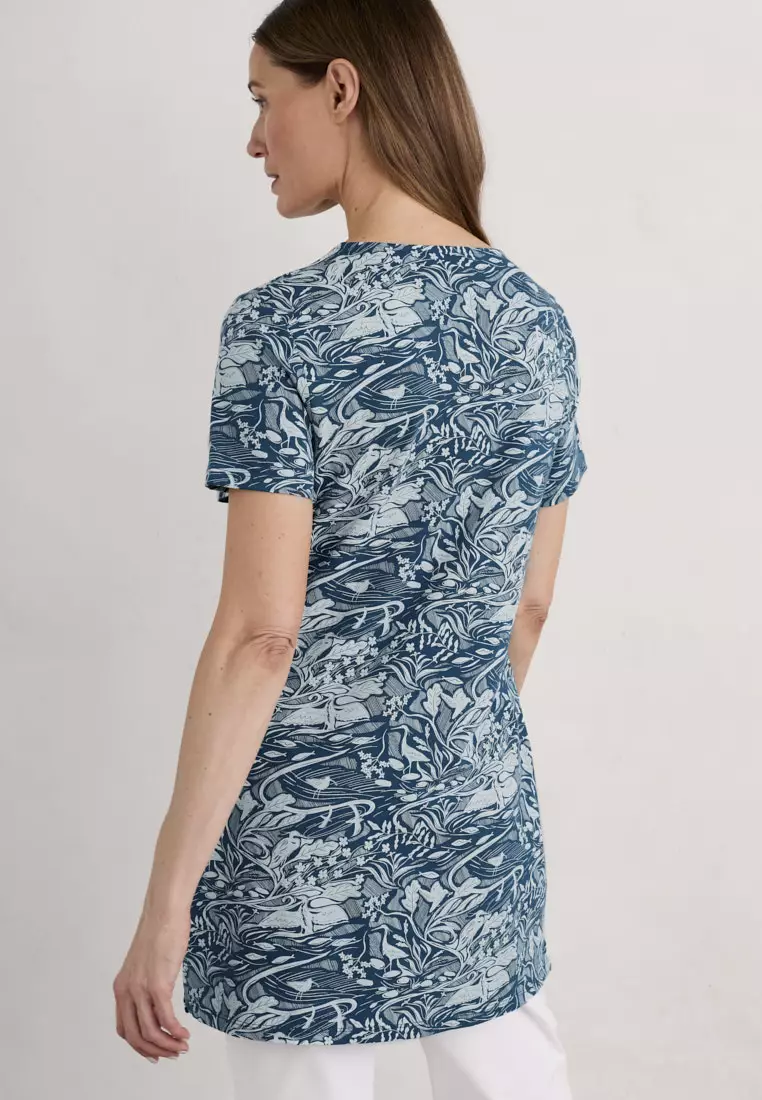 Seasalt Cornwall Teal Artist's Palette Tunic