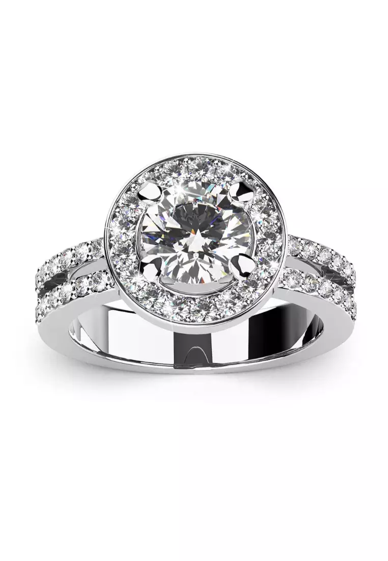 Bloom Ring Embellished with Swarovski crystals