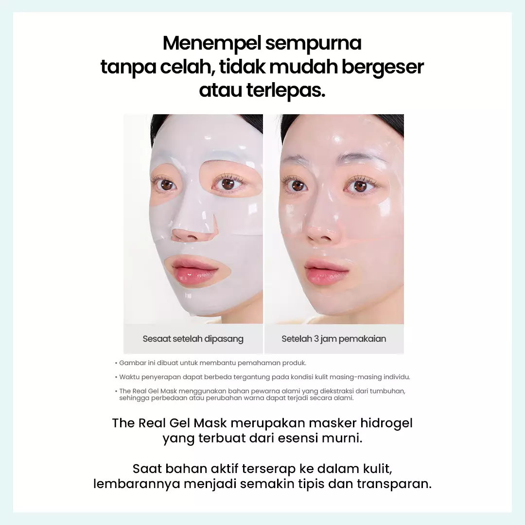 Holika Holika The Real Hyaluronic Gel Mask | Color-Changing Moisture Hydrogel Mask Sheet