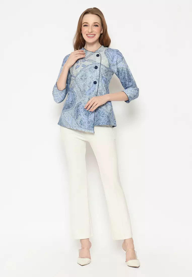 MY AKSA BATIK WANITA BLOUSE MOLLY MARINO MADELINE