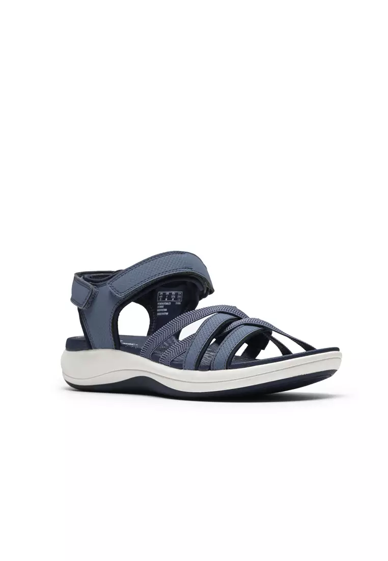 Womens Mira Shore Strappy Sandals - Navy