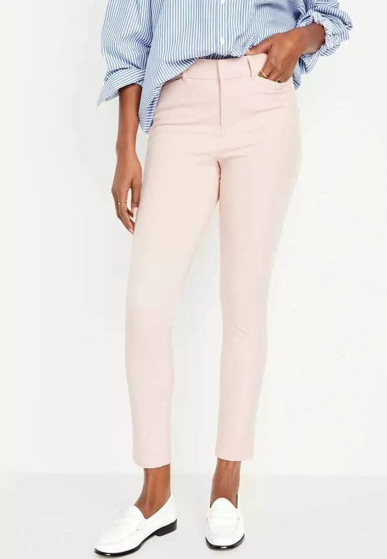 High-Waisted Pixie Skinny Ankle Pants For Women
