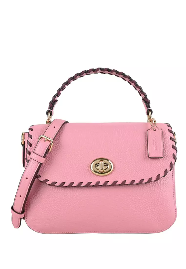 Buy Coach Coach Marlie Top Handle Satchel With Whipstitch Pink Online
