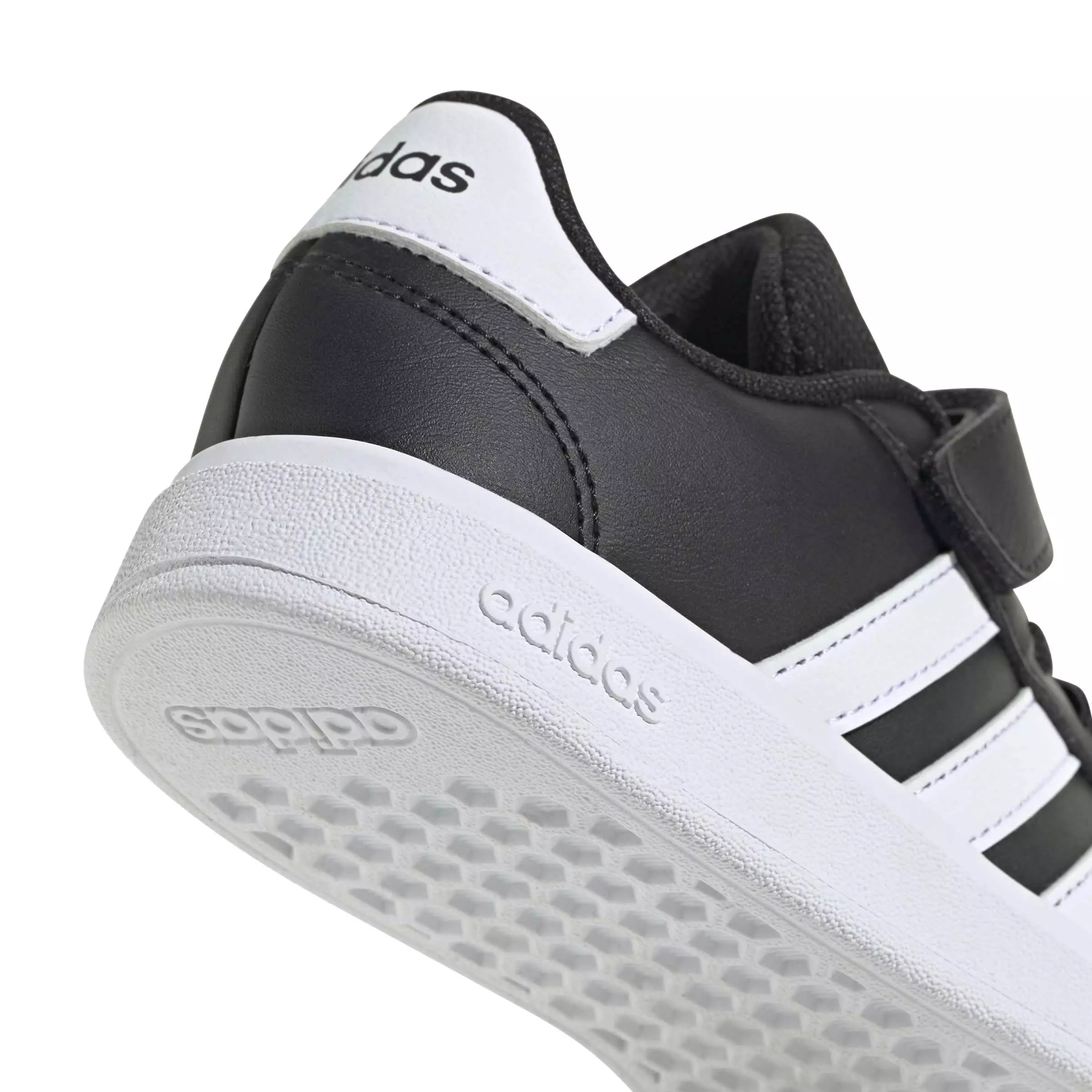 ADIDAS Grand Court 2.0 Shoes El C IE5995 - Sepatu Anak (Hitam)