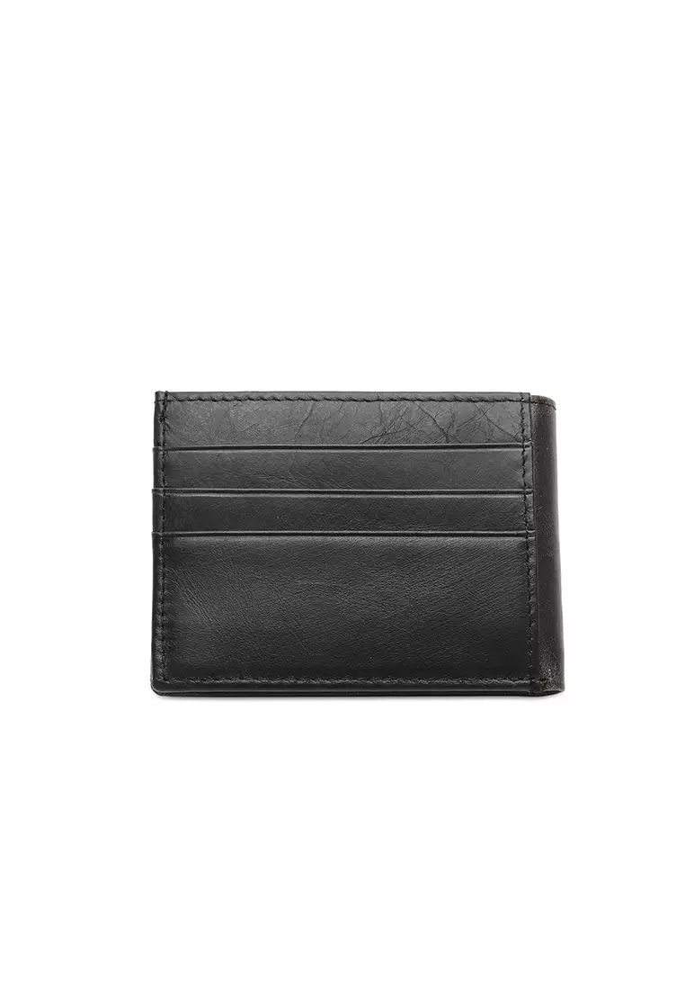 Gift Set - Leather RFID Wallet + 35mm Automatic Buckle Belt (禮盒 - 皮具錢包 + 腰帶) - 黑色