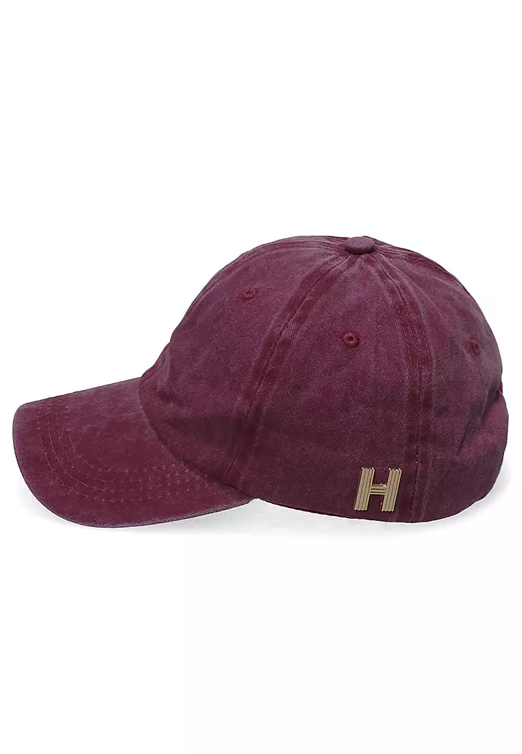 Drsh Topi Baseball Unisex Plain Casual Sport Adjustable Material Cotton ORIGINAL - Maroon